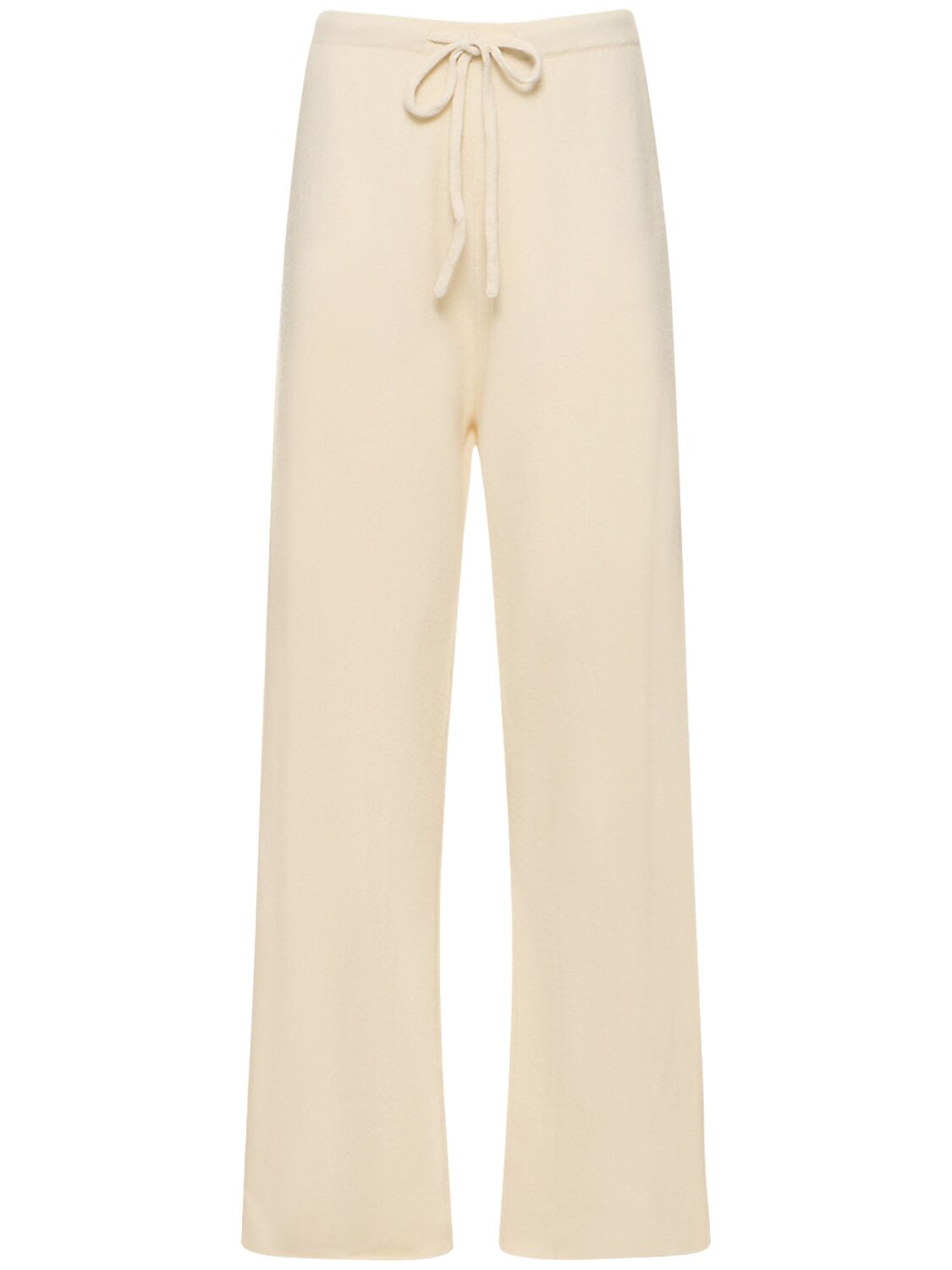Extreme Cashmere Run Cashmere Blend Wide Pants In Cream