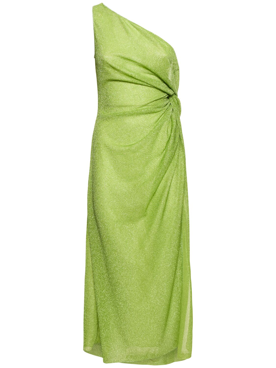 Lumière Lamé Midi Dress W/knot