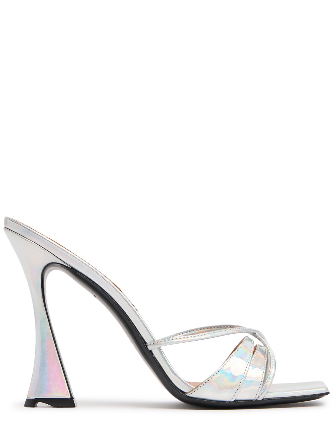 100mm Lust Metallic Leather Sandals