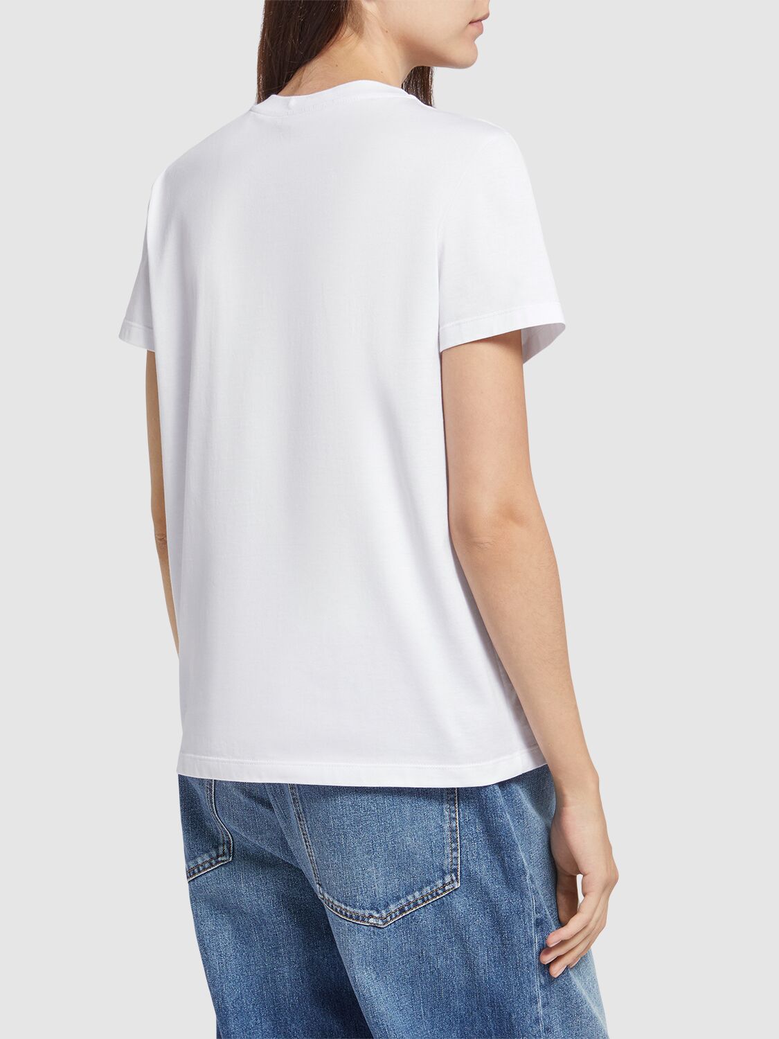 MAX MARA ACACIA LOGO POCKET JERSEY T-SHIRT 