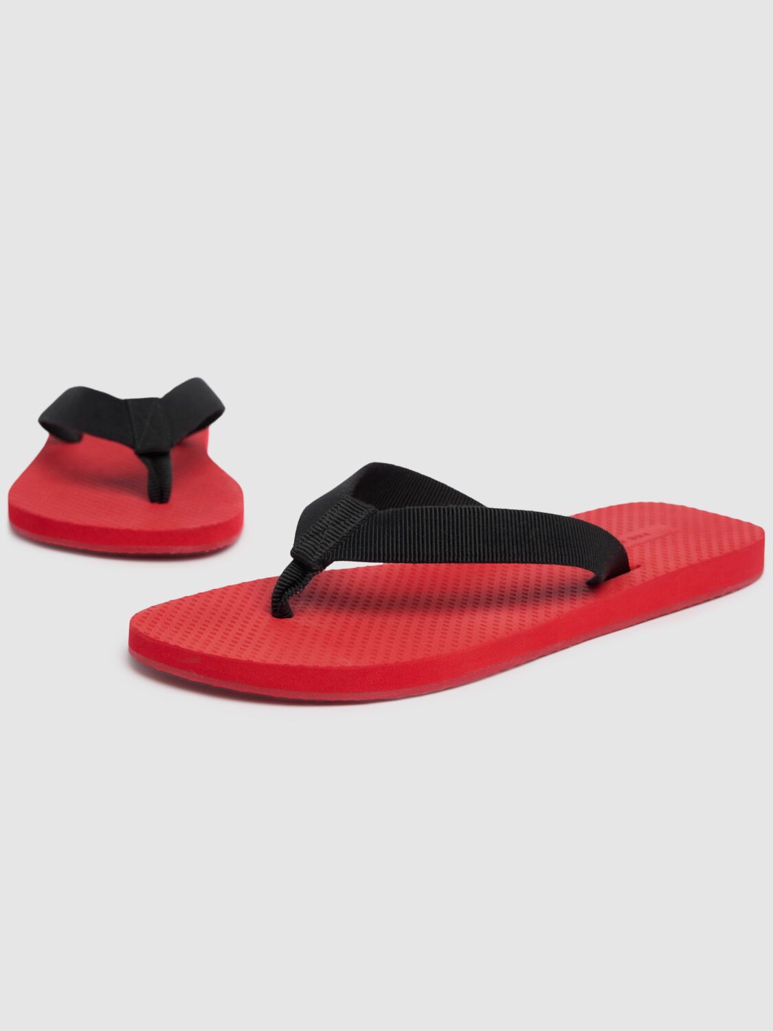 Shop The Row Dune Canvas Thong Sandals In Red