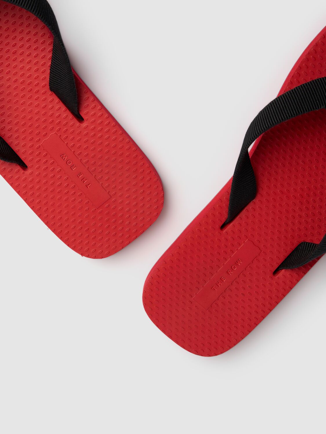 Shop The Row Dune Canvas Thong Sandals In Red