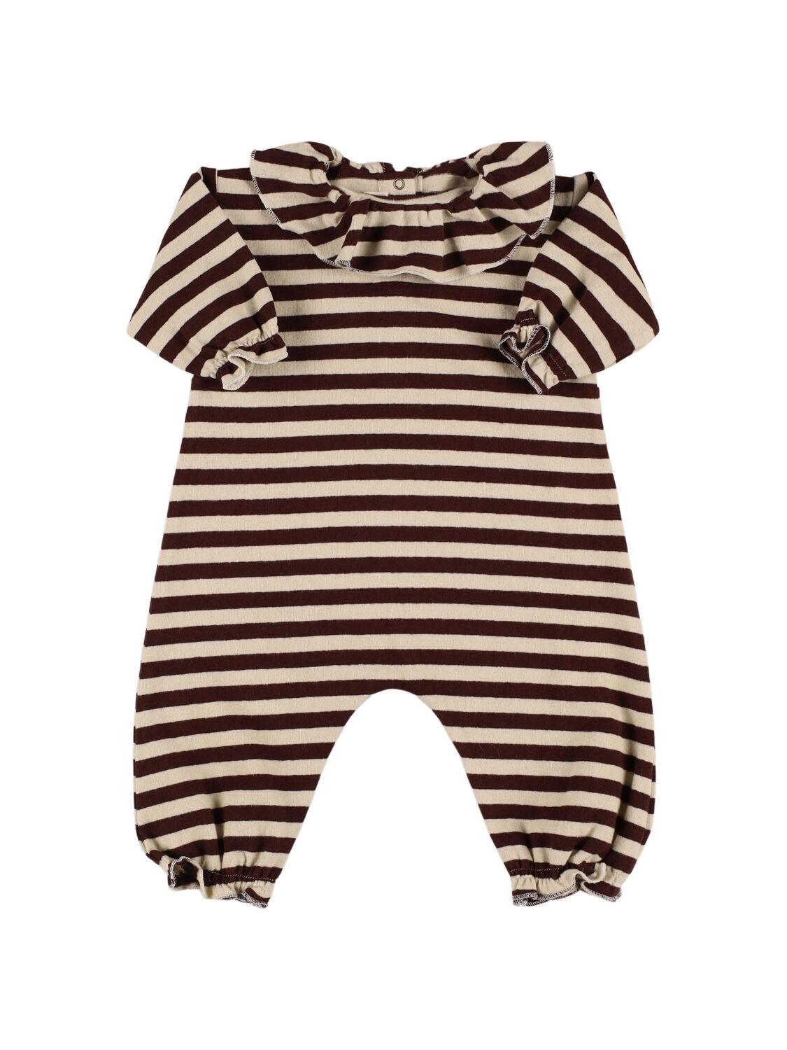Babe And Tess Clementina Cotton Blend Romper In Neutral