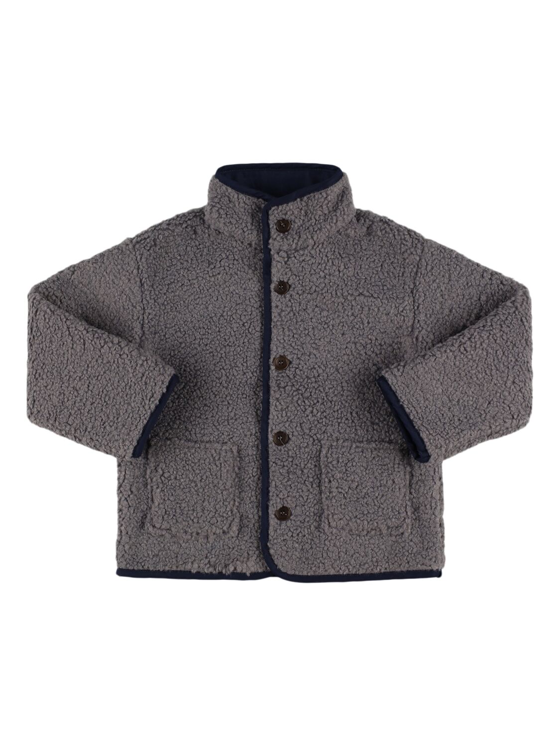 Babe And Tess Teddy Jacket In Gray