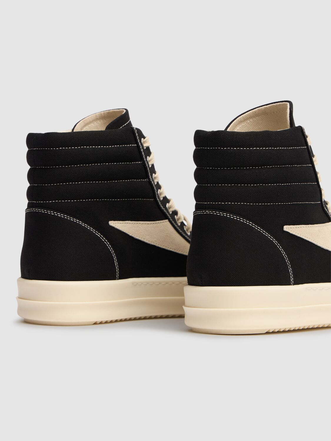 Rick Owens Drkshdw Drkshdw By Rick Owens Woman Sneakers Black Size 8 Textile Fibers In Black/white