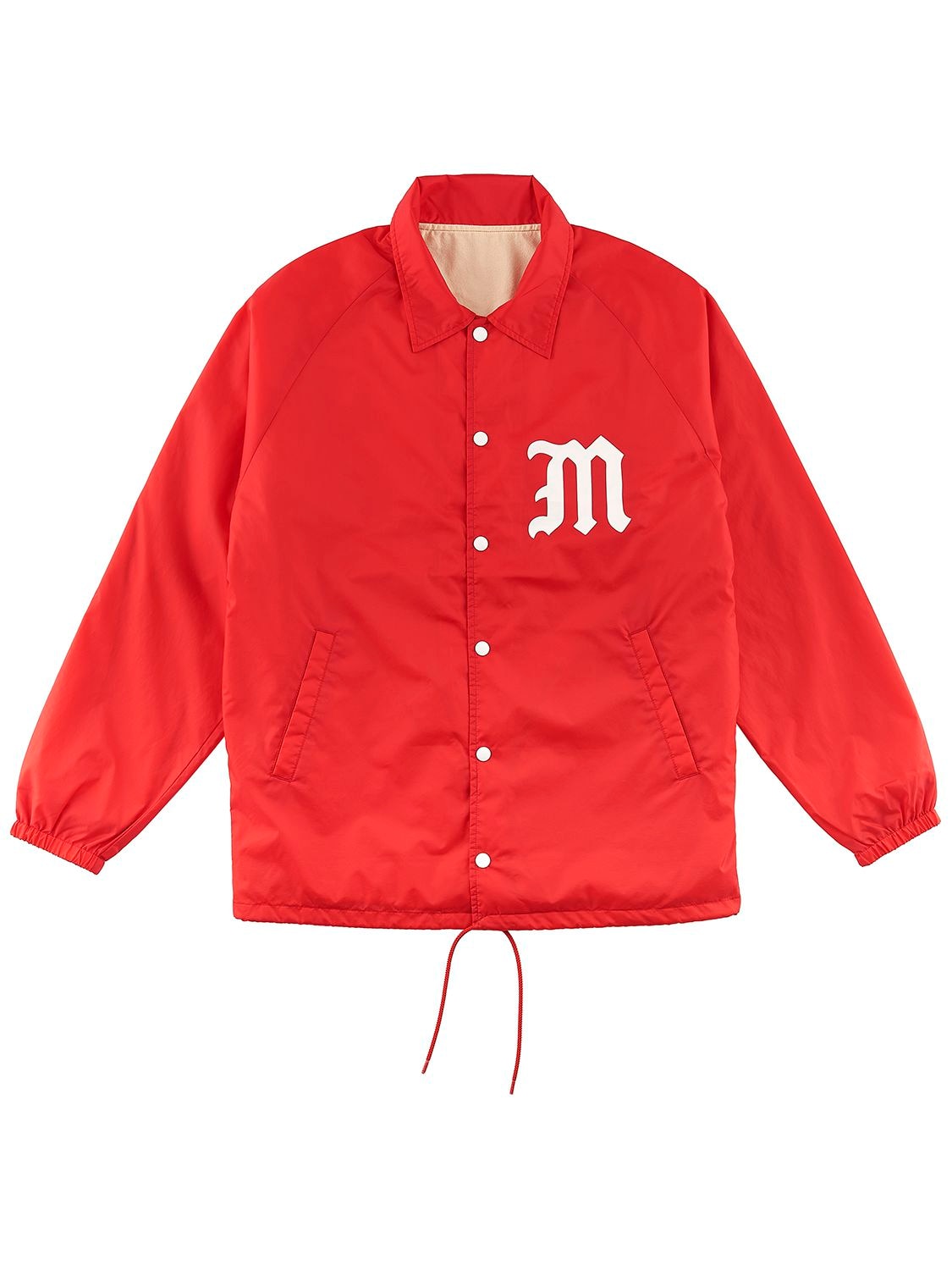 Saint Michael Nylon Printed Saint Jacket In Red